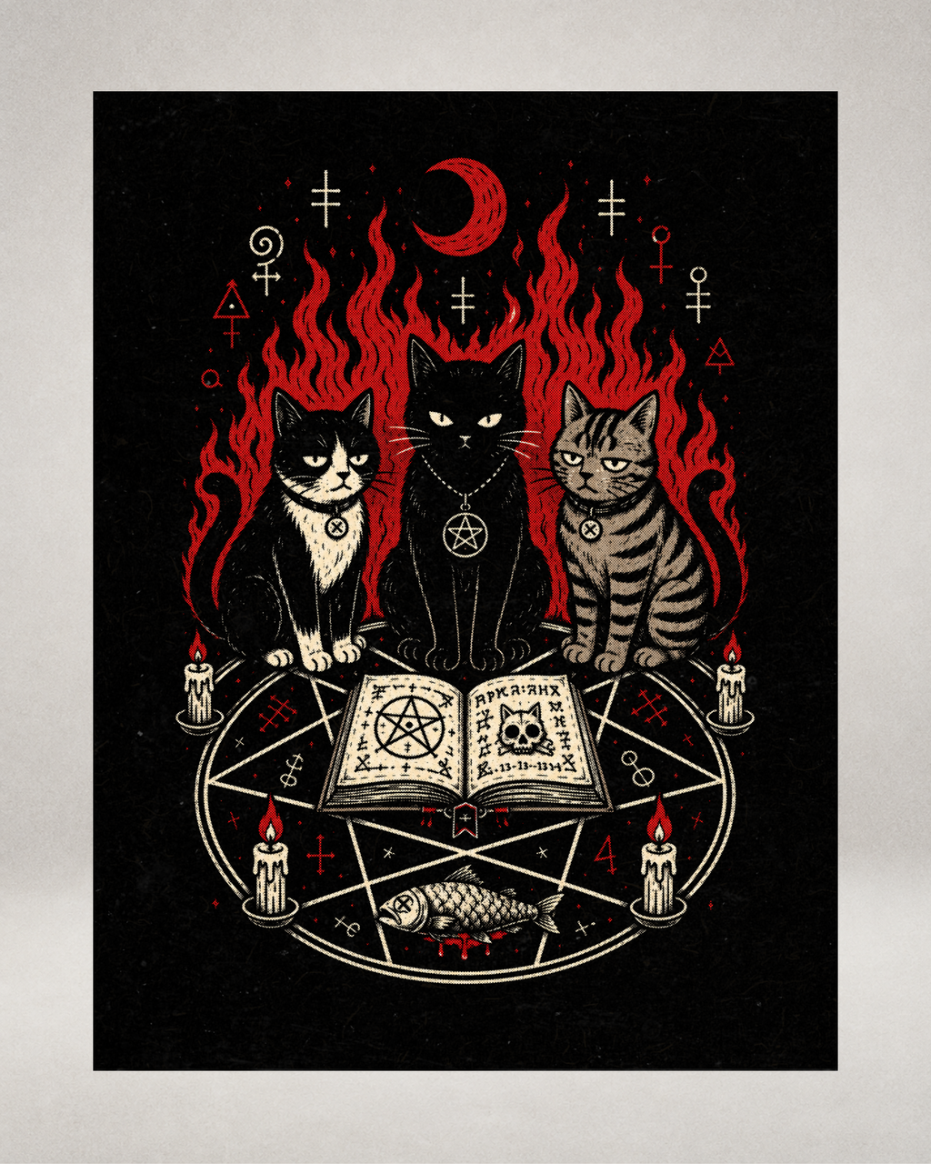 Playera Cat Cult V2 Halloween