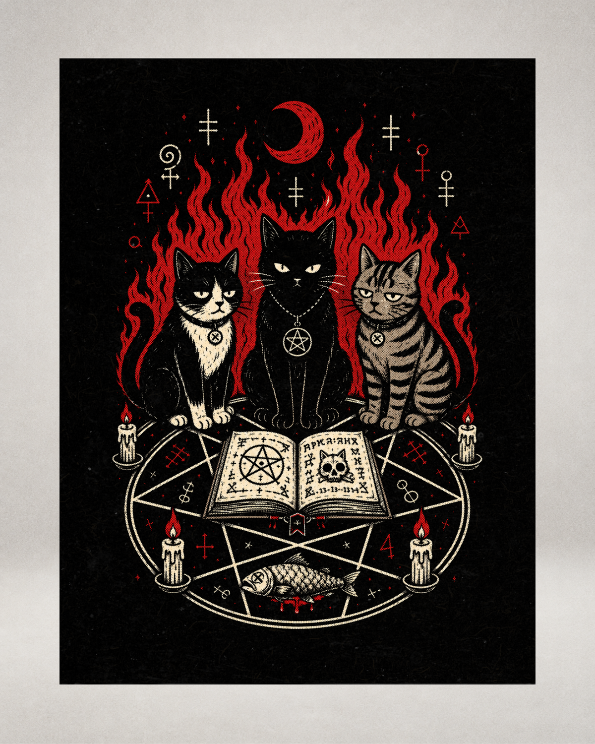 Playera Cat Cult V2 Halloween