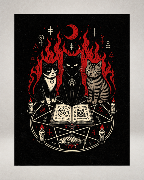Playera Cat Cult V2 Halloween